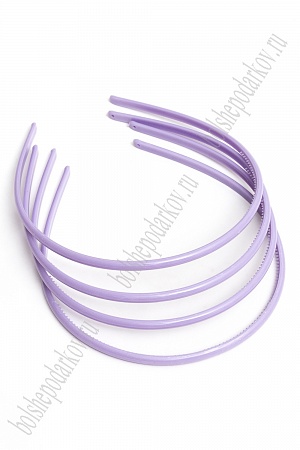 Ободки для волос 0,5 см пластиковые (20 шт) SF-451, фиолетовый