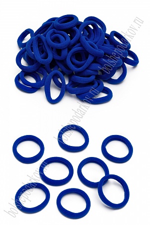 Резинки бесшовные для волос &quot;Premium&quot; 3 см (80 шт) SF-7340, синий