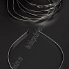 Ободки для волос металл 7 мм (50 шт) SF-1255, серебро