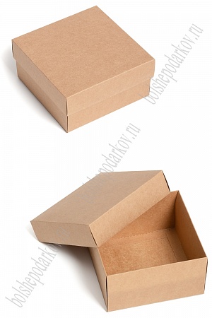 Коробка крафтовая 13*13*6 см (12 шт) SF-7113, натуральный