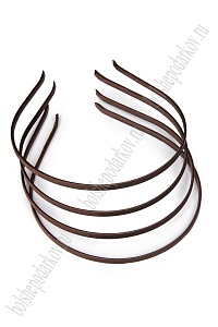 Ободки атласные 0,5 см, металл (20 шт) SF-1464, шоколадный №11