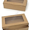 Коробка крафтовая с окошком 24*16*7,5 см (12 шт)  SF-7751
