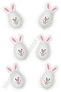 Пасхальный декор 8 см "Яйца" (6 шт) SF-7474, №5