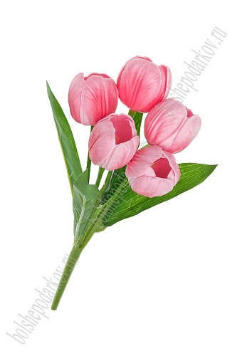 Букет цветов 27 см &amp;quot;Тюльпаны&amp;quot; (SF-7871) розовый