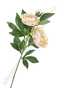 Веточка декоративная "Пион" 70 см (SF-7873) бежевый
