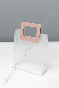 Пакет подарочный 16*18,6*8 см (12 шт) SF-8122, розовый