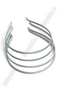 Ободки атласные 0,5 см, металл (20 шт) SF-1464, серый №189