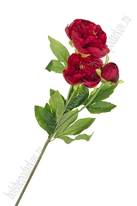 Веточка декоративная "Пион" 78 см (SF-7873) красный
