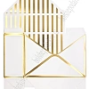 Коробка-конверт 20*30*7 см (10 шт) SF-7951, белый/золото