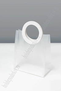 Пакет подарочный 16*18,6*8 см (12 шт) SF-8121, белый