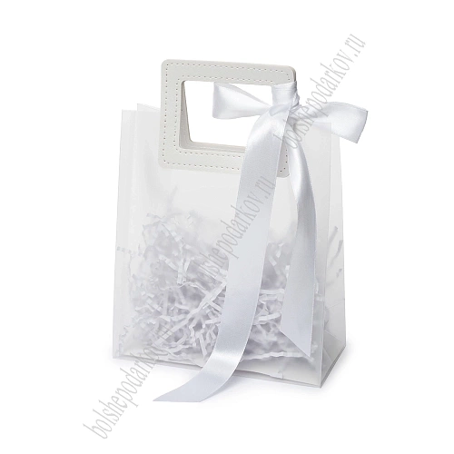 Пакет подарочный 16*18,6*8 см (12 шт) SF-8122, белый