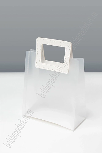 Пакет подарочный 16*18,6*8 см (12 шт) SF-8122, белый