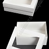 Коробка крафтовая с окошком 22*17*7,5 см (12 шт) SF-7116, белый