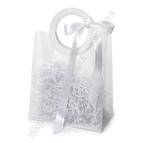 Пакет подарочный 23*27*13 см (12 шт) SF-8121, белый