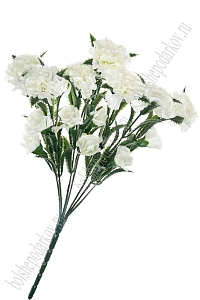 Веточка декоративная "Гвоздика" 40 см (SF-7873) белый