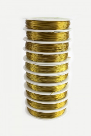 Проволока 0,5 мм*30 м (10 шт) SF-902,  золото