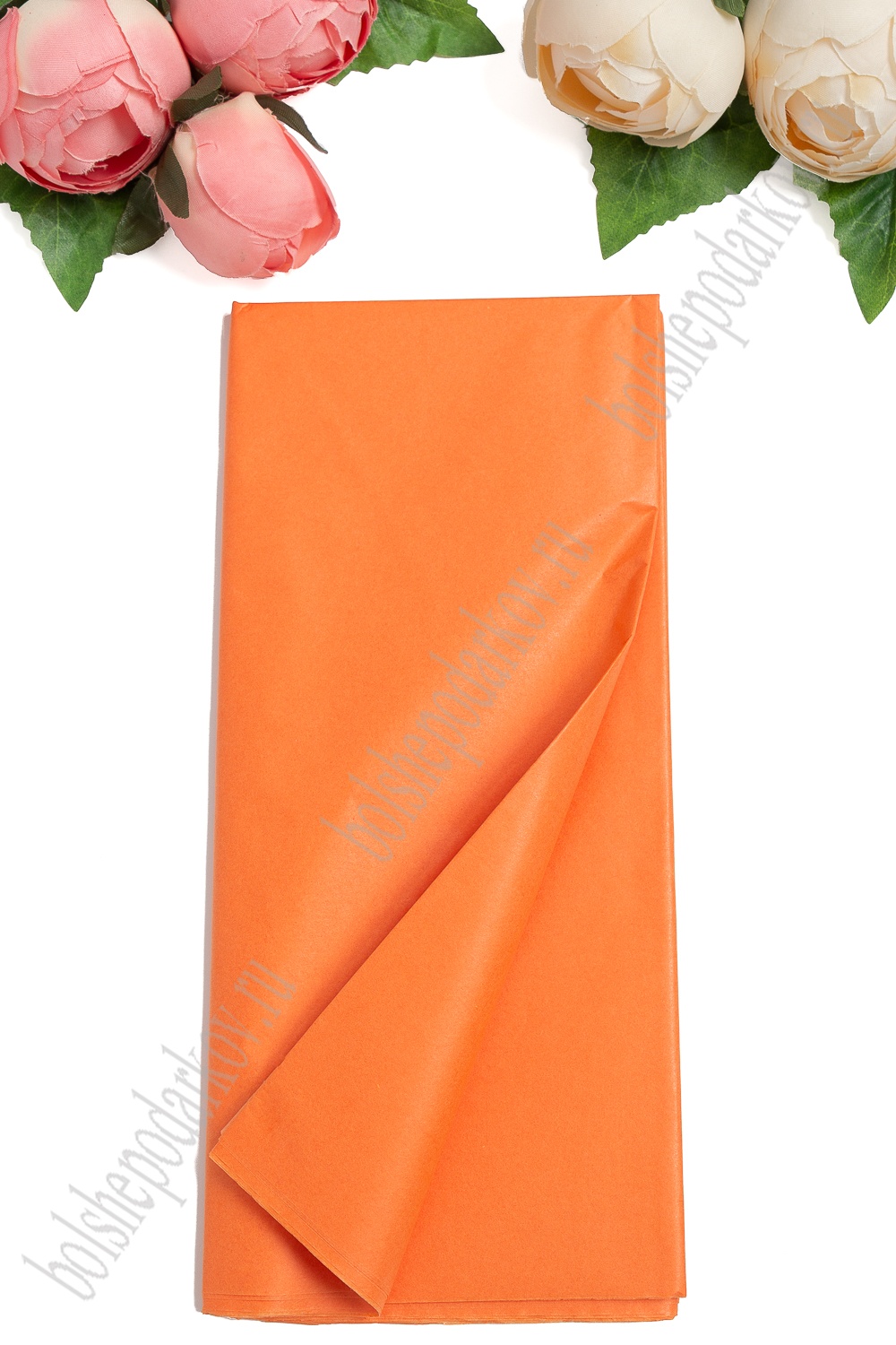 Бумага тишью 50*66 см (10 листов) SF-914, оранжевый №123