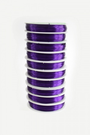 Проволока 0,4 мм*40 м (10 шт) SF-901, темно-фиолетовый