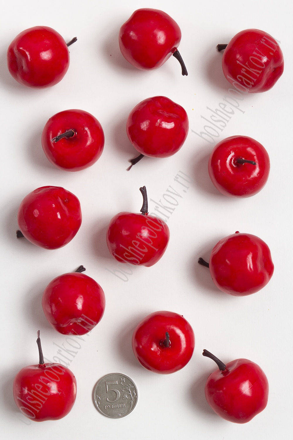 Муляж декоративный яблоко красное, SF-1238 (100 шт)