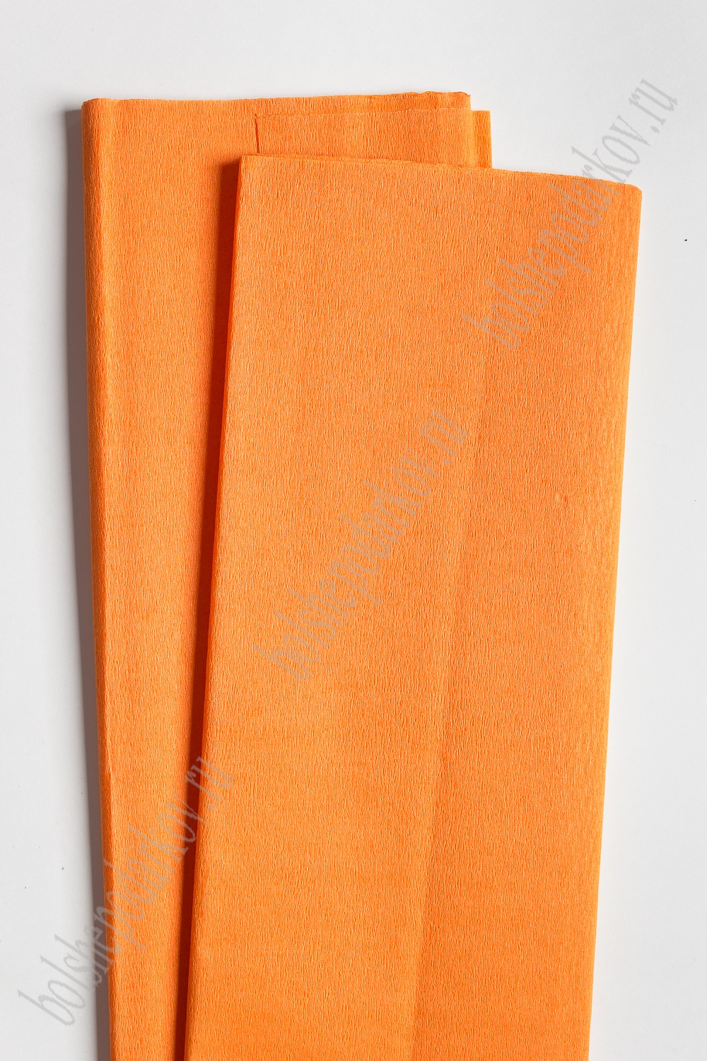 Крепированная бумага 50 см*2 м (10 листов) SF-2167, оранжевый УЦЕНКА