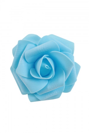 Головки цветов &quot;Роза&quot; крупная 7,5 см (30 шт) SF-602, голубой