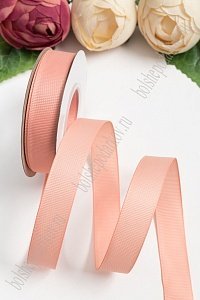 Лента репсовая 2 см*20 ярд &quot;1 сорт&quot; (SF-1723) темно-персиковый №215