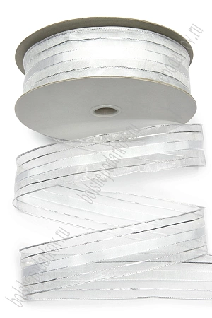 Лента декоративная 3,8 см*25 ярд, 38-602