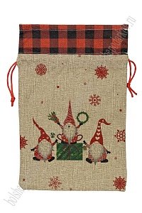 Новогодний мешок для подарков 20,5*32,5 см (SF-1720)