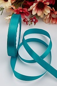 Лента атласная 1,2 см*25 ярд (10 бобин) SF-1360, бирюзовый  №047