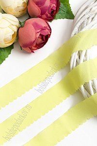 Лента шифоновая 3 см*1,4 м (5 шт) SF-5848, желтый №50