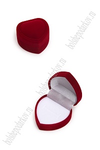 Коробочка для украшений 4,8*4,8*3,5 см (SF-8116) красный