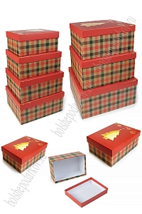 Коробки прямоугольные 10 в 1, 37*28,5*16 см (SF-7821) №3