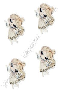 Кабошон-вырубка &quot;Девочка&quot; 2,5*3,8 см (10 шт) SF-5818, №13