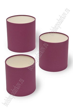 Коробки цилиндр 3 в 1, 16*16,5 см, пыльно-вишневый