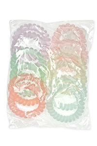 Резинки-пружинки для волос 5,5 см (12 шт) SF-7806, ассорти №5