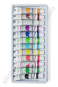 Краски акриловые 12 мл (12 шт) SF-5550, ассорти