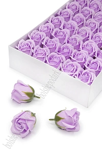 Мыльные цветы "Роза" 6*6,5 см (50 шт) SF-7800, фиолетовый №1
