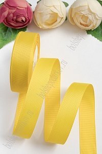 Лента репсовая 2,5 см*20 ярд (SF-3451) желтый №132