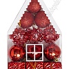 Набор новогодних шаров &amp;quot;Ассорти&amp;quot; 5 см (12 шт) SF-7334, красный
