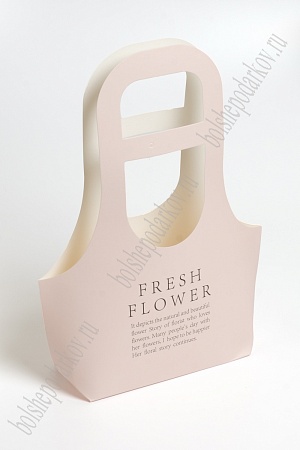 Сумка для цветов &quot;Fresh Flower&quot; 24,5*32*8 см (10 шт) SF-7128, розовый