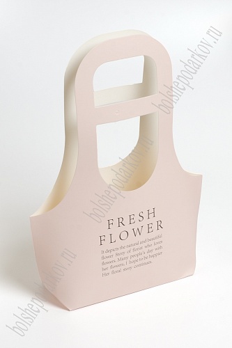 Сумка для цветов &amp;quot;Fresh Flower&amp;quot; 24,5*32*8 см (10 шт) SF-7128, розовый