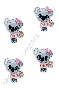 Кабошон-вырубка "Коала" 2,7*3,5 см (10 шт) SF-5951