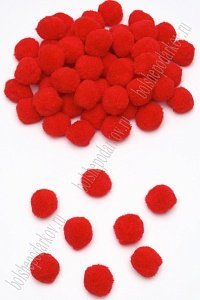 Помпоны 25 мм (100 шт) SF-1166, красный