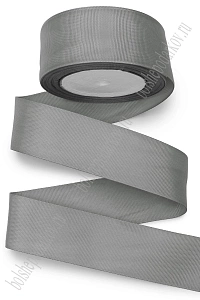 Лента репсовая 4 см*20 ярд (SF-3452) серый №0109