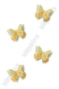 Лазерная вырубка из фетра &quot;Бабочка&quot; 3*2,5 см (10 шт) №9