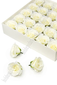 Мыльные цветы "Роза" 6,5*6 см (25 шт) SF-7800, кремовый №1