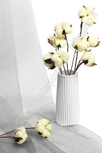 Веточки 30 см; 10 шт &quot;Хлопок&quot; (SF-1910) желтый