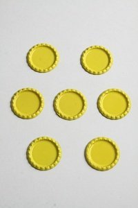 Крышечки декоративные (10 шт) SF-2138, светло-желтый
