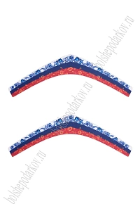 Лазерная вырубка из фетра "Кокошник" 4,5*28 см (2 шт) №14