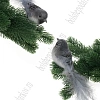 Птички декоративные с зажимом 15*5*4,5 см (2 шт) SF-8015, серый №14